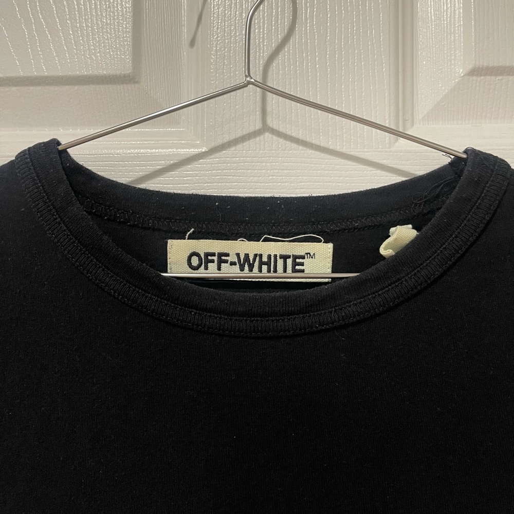 Off-White virgil abloh Brushed Stripes Long Sleeve T-shirt - Picture 3 of 5